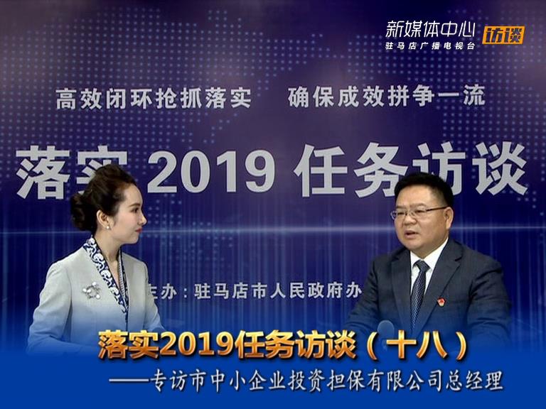 落實2019任務訪談--市中小企業(yè)投資擔保有限公司總經理李均