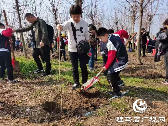 駐馬店實驗小學(xué)開展“ 愛綠護(hù)綠”義務(wù)植樹活動