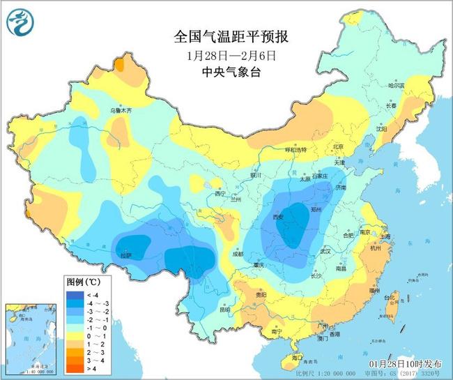 節(jié)前春運將遇大范圍持續(xù)性雨雪冰凍天氣 豫魯鄂降雪具有極端性