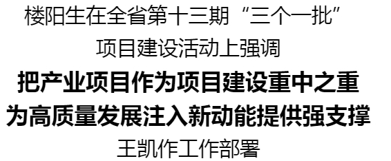 河南省第十三期“三個一批”項目建設活動舉行