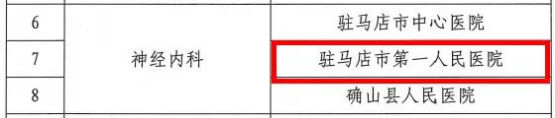 駐馬店市第一人民醫(yī)院新增5個(gè)駐馬店市臨床重點(diǎn)專(zhuān)科