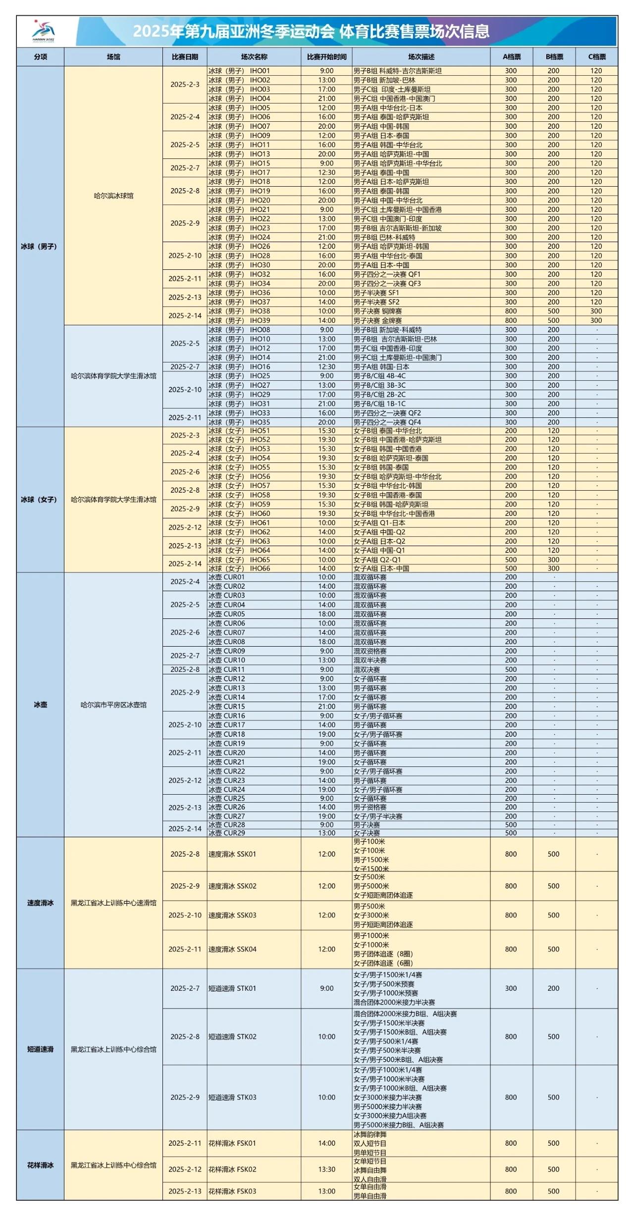 亞冬會門票將于1月11日正式發(fā)售 購票認準官方渠道→